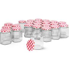 Hexagonal Mouth Glass Jam Jars