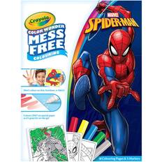 Plastic Colouring Books Crayola Spiderman Colour Wonder