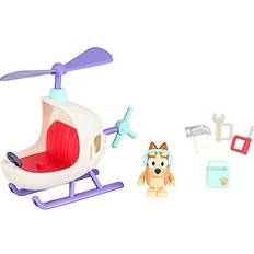 Toy Helicopters Bluey Vehicle and Figure Pack Bingo's Helicopter with 2.5 Inch Bingo Figure and Tool Accessories