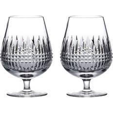 Verres Waterford Connoisseur Lismore Diamond Brandy Balloon 17 OZ Set/2 Verre