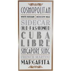 Premier Housewares Cuba Libre Plaque 20x40cm Wall Decor