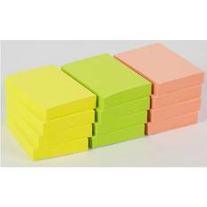 Office Depot Sticky Notes Assorted Neon Colours 38 x 50mm Pack of 12 Pads