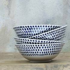 Blu Scodelle Nkuku Indigo Drop Cereal Soup Bowl