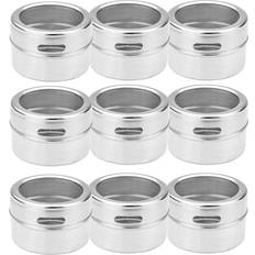 Spice Racks Maison & White M&W Set Of 12 Magnetic Spice Tins