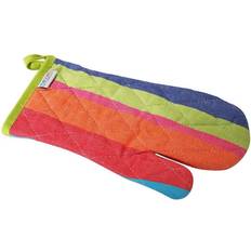 Homescapes Stripe Oven Mitt Pot Holders Multicolour