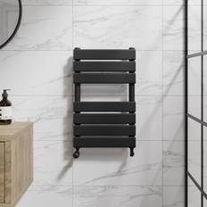 Heated Towel Rails Duratherm Flat Panel Heated Rail Black