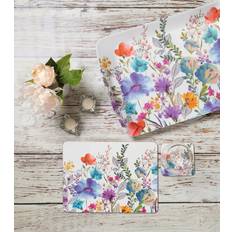 Multi Coloured Cloths & Tissues Tops Meadow Floral Place Mat