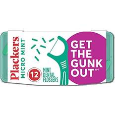 Micro Mint Dental Floss Picks with Travel Case 12-pack