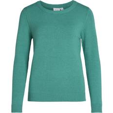 Vila Ril Round Neck Knitted Pullover - Alhambra