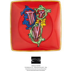 Køkkentilbehør Versace Alphabet Dish V 12 cm Asiet 12cm