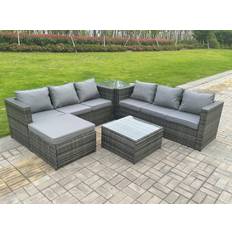 Garden & Outdoor Furniture Fimous 7 Seater Corner With 2 Outdoor Sofa