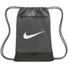 Ensfarvet Gymnastikposer Nike Brasilia Gym Sack - Grå/Hvid