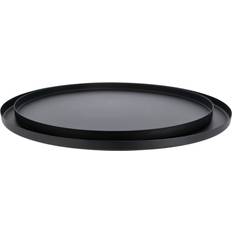 Metal Tallerkener Lifetime Sæt af 2 Lifetime Matte Black Bakker Ø 35 cm Asiet