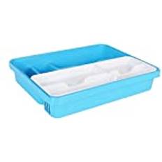 Multicolor Organizadores de cubiertos BigBuy Home Plastic Double Organizer 31 x 39.5 cm Cutlery Tray