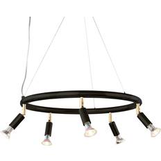 Örsjö Belysning Lampade da soffitto Örsjö Belysning Lampadario Tondo Ø60 cm Acciaio Nero Lampada a Sospensione