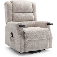 White Armchairs More4Homes Ashfield Fabric Rise Armchair