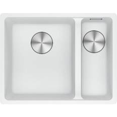 White Kitchen Sinks Franke MRG160-34-15 PW RHSB