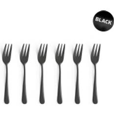 Fourchettes Amefa Austin Service Gâteaux 6 Pièces Noir Mat Fourchette à Gâteau 16pcs