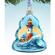 DesignoCracy Lighthouse Keepsake Mercury Christmas Tree Ornament