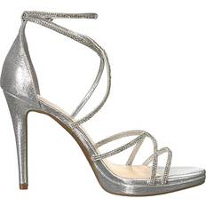 Suede - Women Heeled Sandals Jessica Simpson Jaeya - Silver