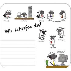 Hvid - Stof Musemåtter 46653 Mouse Mat"Wir schaafen das! 240