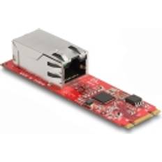 PCIe Netwerkkaarten DeLock Converter M.2 Key B M male to 1 x RJ45 2.5 Gigabit