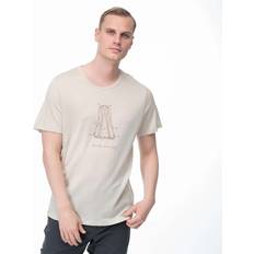 Bergans Herre T-skjorter Bergans Men's Graphic Wool Tee, Chalk Sand