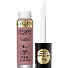 Eveline Cosmetics wonder match cheek lip 4in1 blush liquid lipstick vegan no.2 4.5ml