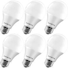 Enclosed fixture led bulbs Luxrite a19 led bulbs 60w equivalent enclosed fixture rated 3000k e26 6-pack