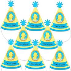 Yellow Birthday Trains Big Dot of Happiness Ducky Duck Mini Cone Baby Shower Birthday Party Hats Small Little Party Hats Set 8