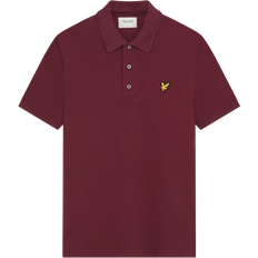 Lyle & Scott Plain Polo Shirt - Burgundy