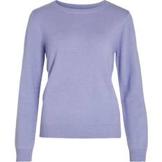 Vila Ril Round Neck Knitted Pullover - Pale Iris
