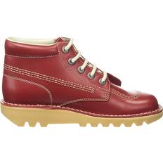 Men - Textile Ankle Boots Kickers Kick Hi Core Leather - Red