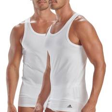 adidas Active Flex Cotton 3 Stripes Tank Top - White