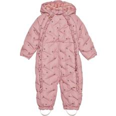 Minymo Monos de nieve Minymo Snowsuit Quilt Rosa Ceniza