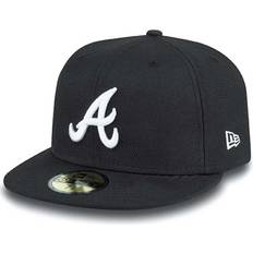 Atlanta Braves Caps New Era Mlb Atlanta Braves Basic 59fifty Cap, Black/white