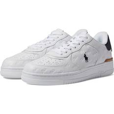 Polo Ralph Lauren White Leather Masters Court Sneakers WHITE