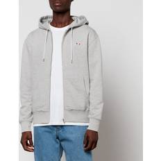 Maison Kitsuné Gray Tricolor Fox Hoodie