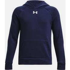 Under Armour Felpe Under Armour Felpa con cappuccio Rival Fleece Full-Zip da ragazzo Midnight Blu Marino / Bianco YXL