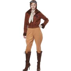 Aviator medium California Costumes Amelia Earhart Women's Yellow/Beige