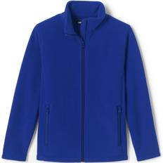 Fleece Jackets Lands' End School Uniform Kids Full-Zip Mid-Weight Fleece Jacket