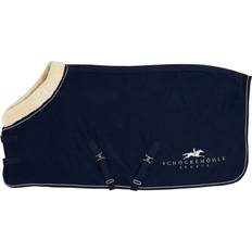 Schockemöhle Premium fleecetäcke med fuskpäls Dark Navy unisex