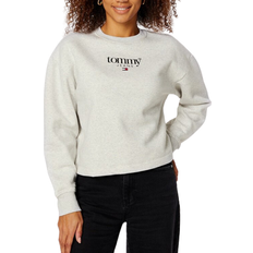 Tommy Jeans Relaxed Essential Logo Crew - Silver/Grey