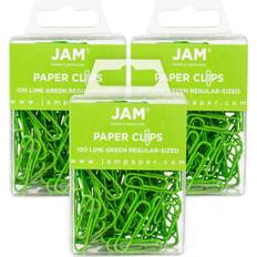 Green Paper Clips & Magnets Jam Paper Small Clips 300pcs