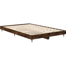 vidaXL Bed Frame Smoked Oak 20cm Sengeramme 120x190cm