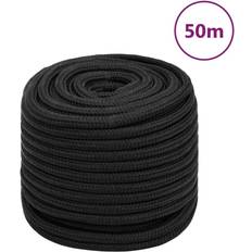 Boat Blocks vidaXL Boat Rope Full Black 16 mm 50 m Polypropylene