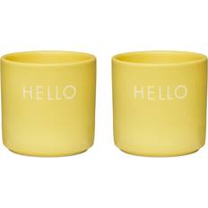 Design Letters Serving Design Letters 2-Pack Hello-yellow Egg Cup