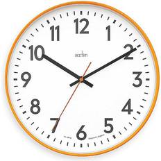 Acctim Hugo Tangerine Wall Clock