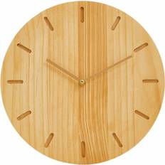 Premier Housewares Contemporary Rustic Natural Wall Clock 35cm