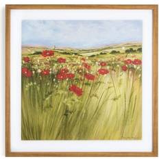 Art for the Home Poppy Meadow Countryside Framed Art